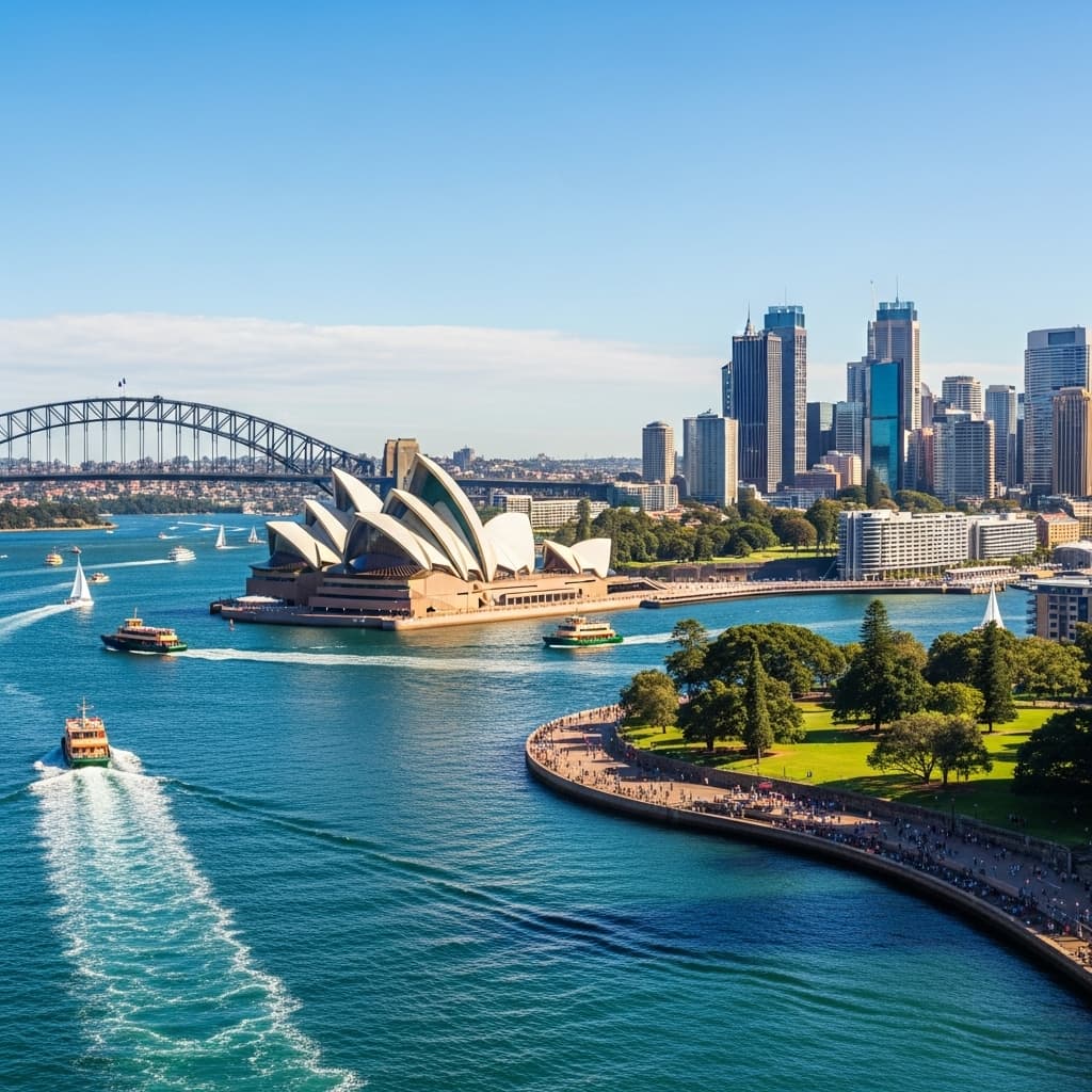 Sydney Opera House and Harbour Bridge skyline