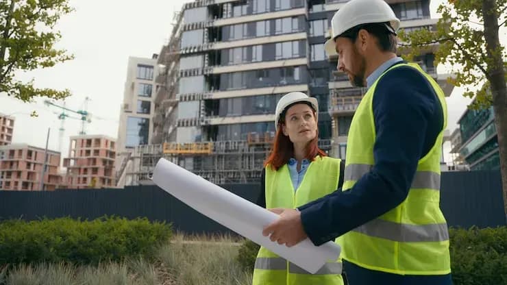 Building inspector checking a cracked wall in a Sydney home before property settlement